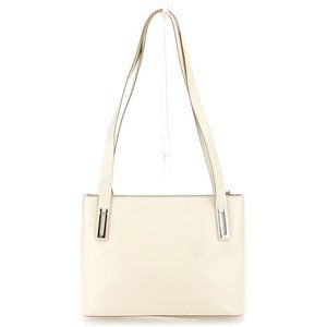 AUTH Salvatore Ferragamo Shoulder Bag Beige Leather